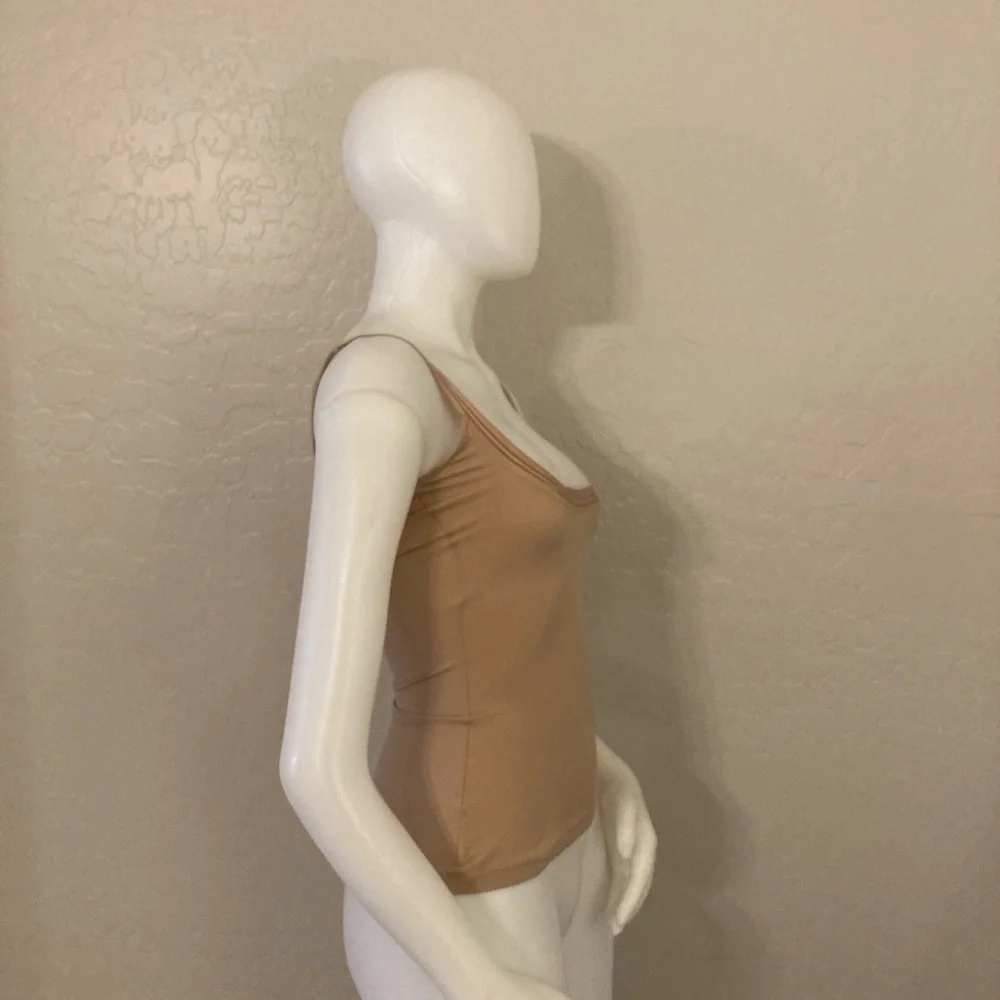 SPANX ASSETS Simplicity Tank Top Under Bust Shapewear Beige Size Large